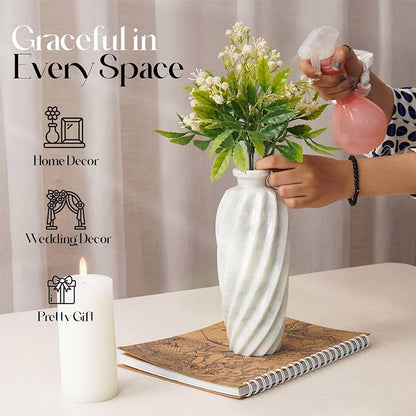 Lined Accent Vase